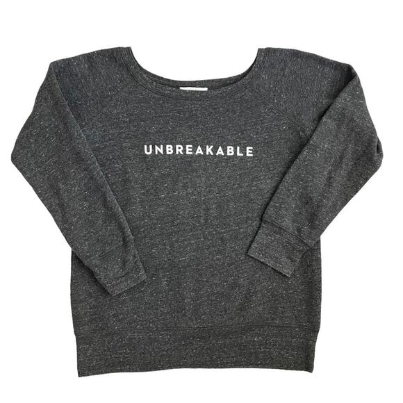 MILLY Unbreakable Gray Crewneck Sweatshirt Medium Large - Picture 1 of 3